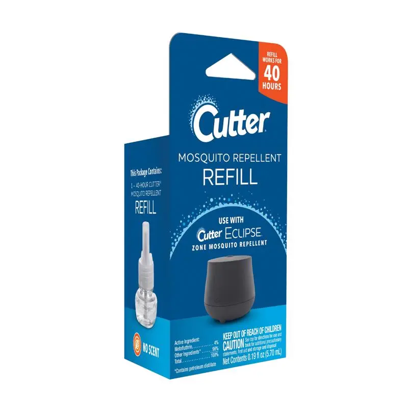 Cutter Insect Repellent Refill Cartridge Mosquitoes 0.19 oz Pack 8