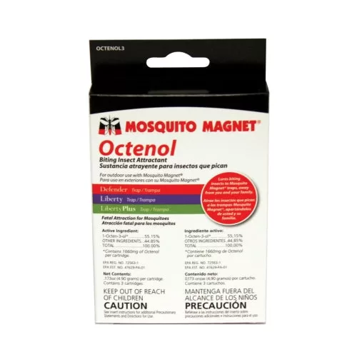 Mosquito Magnet OCT3 Octenol Refill Cartridge Enhanced Mosquito Attraction