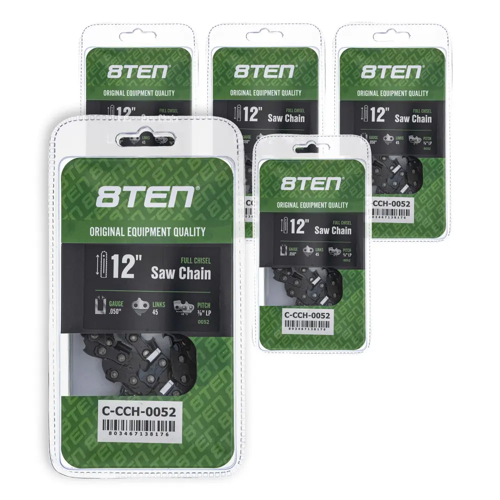 Chainsaw Chain 12 Inch .050 3/8 LP 45DL Husqvarna Echo 91PX45CQ 585422145 576936545 531300448 | 5-PACK
