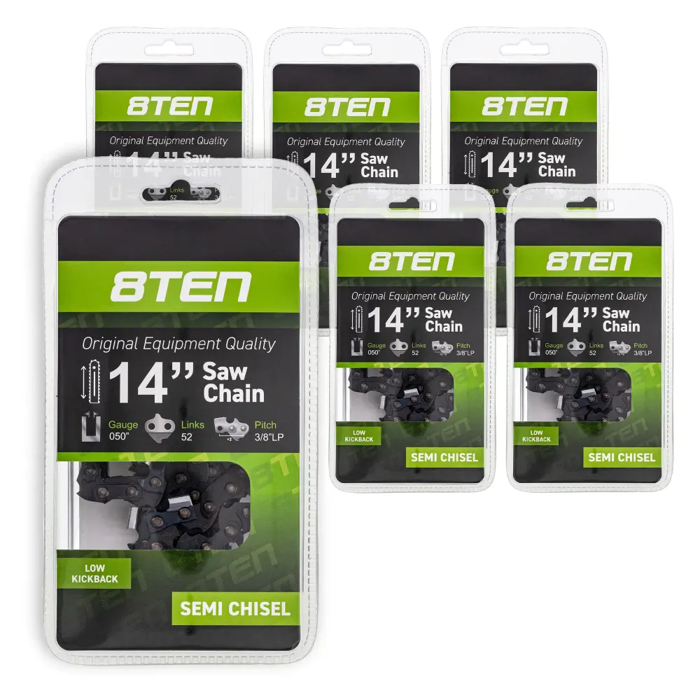 Chainsaw Chain 14 Inch .050 3/8 LP 52DL 810-CCC2238H Poulan Makita Homelite 901212001 | SET SIX