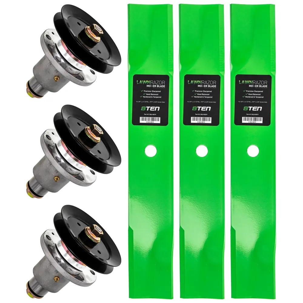 Deck Spindles & Mower Blades Kit Gravely Ariens Fantastic Dane