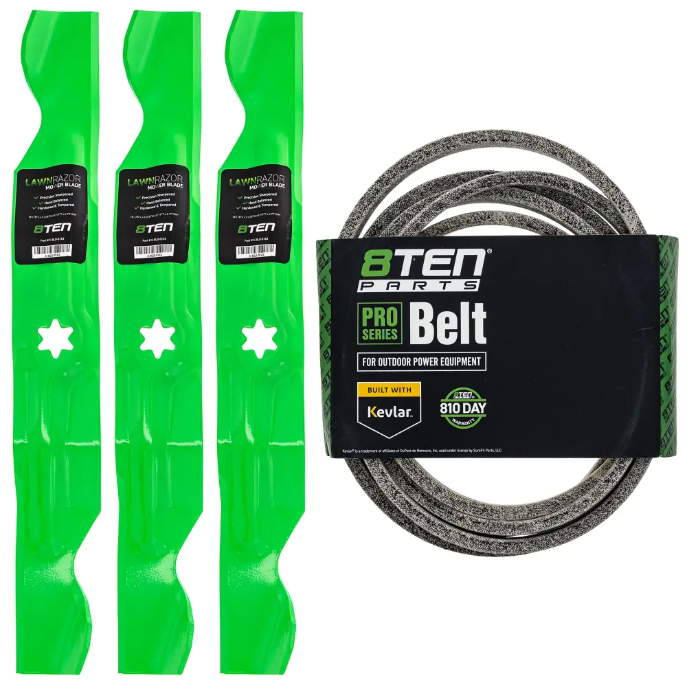 Mower Blades & Deck Belt Kit Cub Cadet Toro Troy-Bilt MK1007789