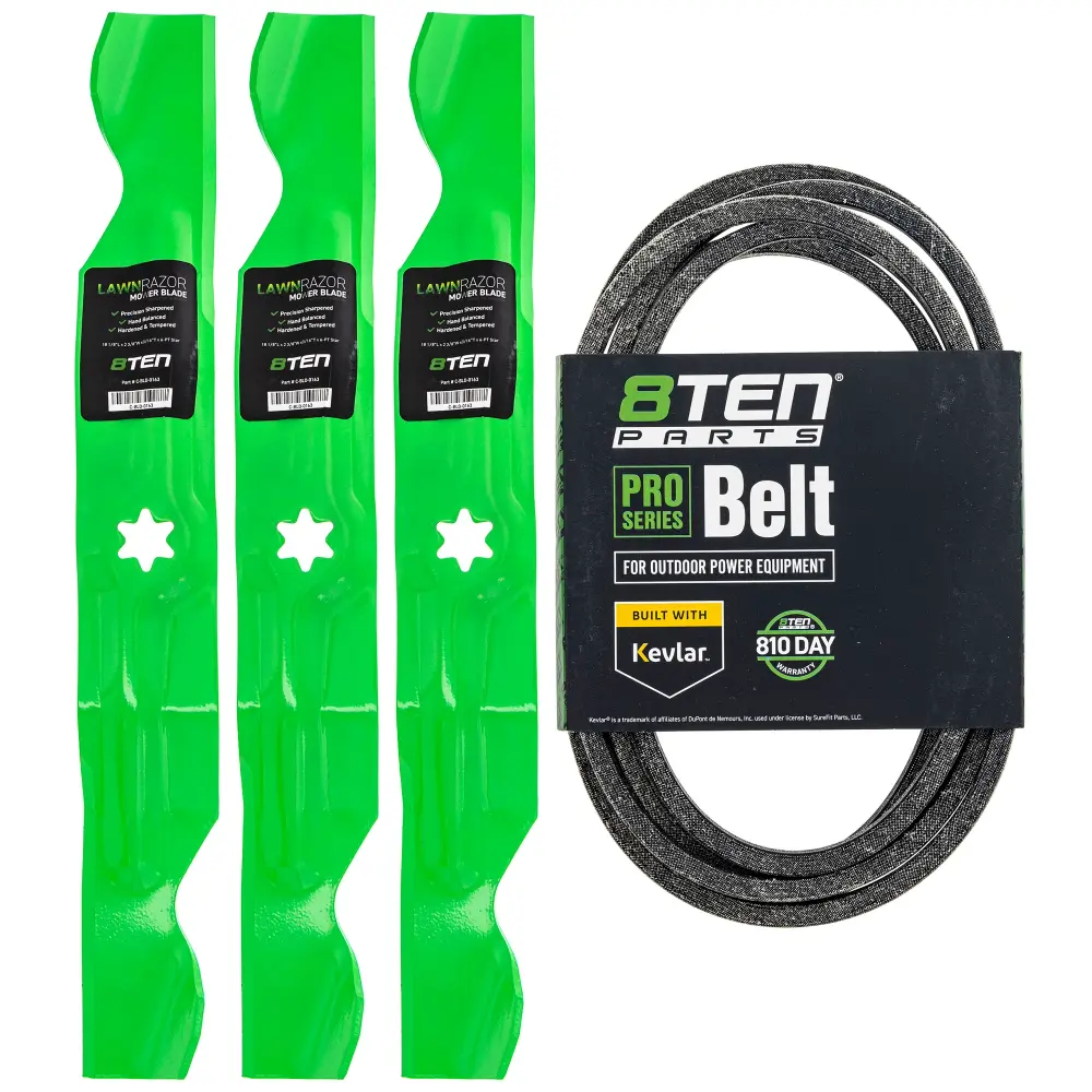 Mower Blades & Deck Belt Kit Snow Outdoor Troy-Bilt Columbia MK1007790