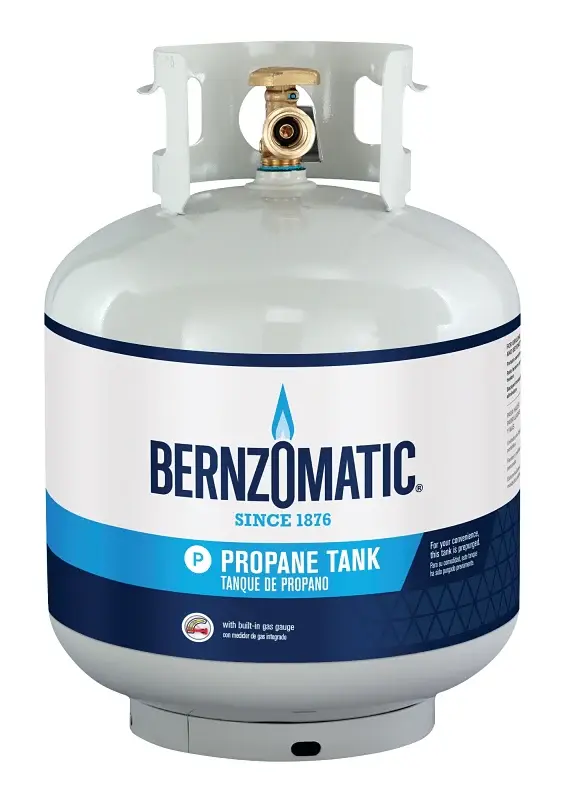 Worthington 308551 Propane Gas Cylinder, 20 lb Tank, Stainless