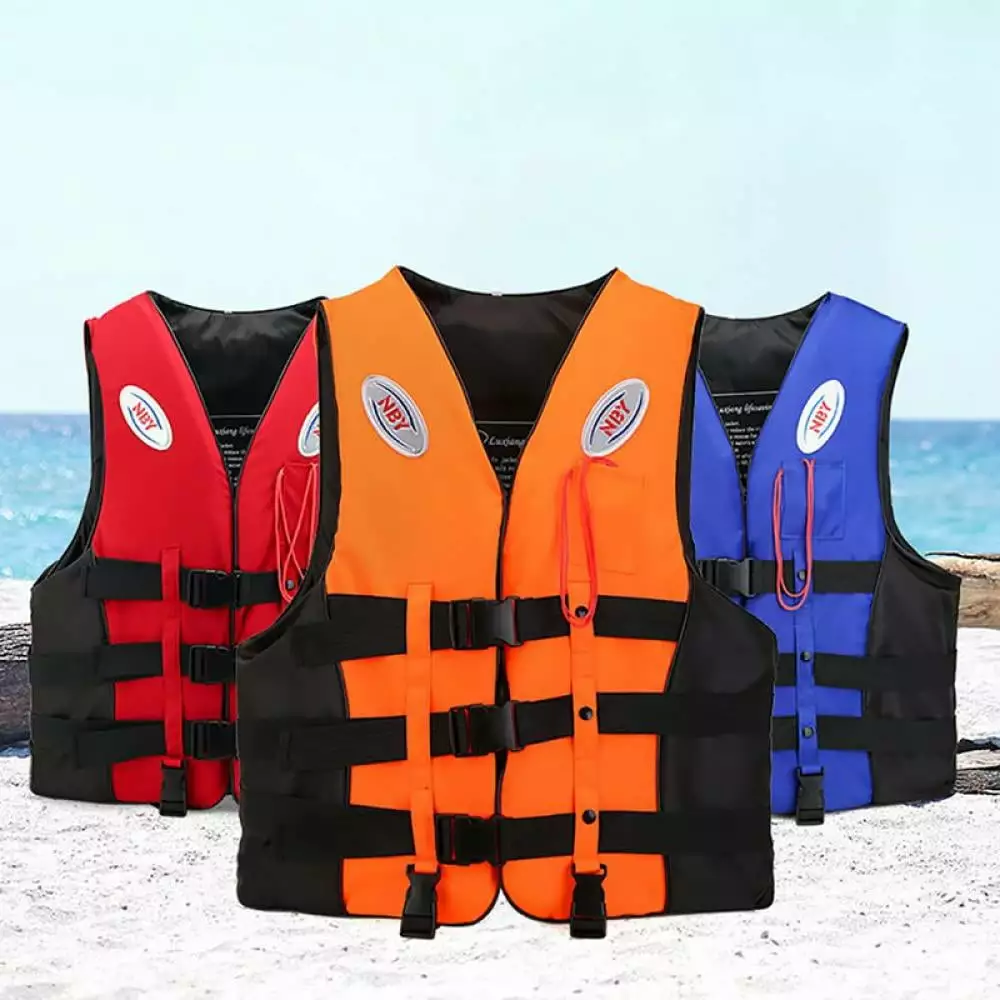 Children Adult Professional Life Vest Reflective Adjustable Waistcoat Jacket Whistle 2xl