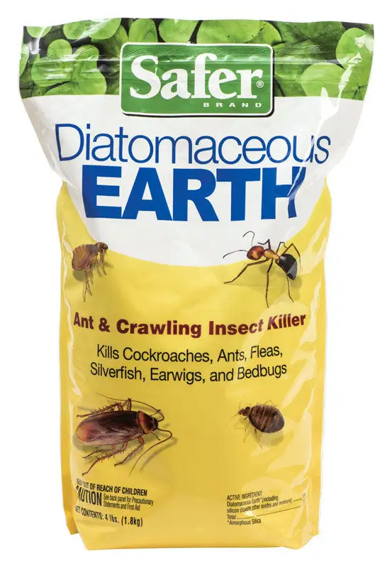 Safer Brand Dust Diatomaceous Earth 4 lb (Pack 4) Natural Pest Control