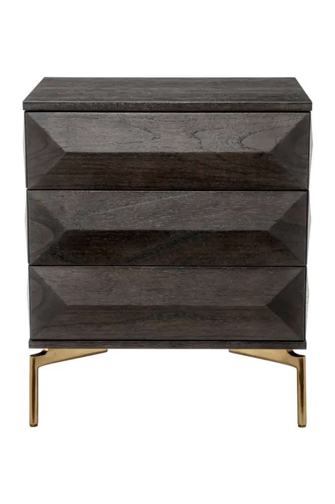 Wooden Contemporary Bedside Table Eichholtz Denver Modern Nightstand