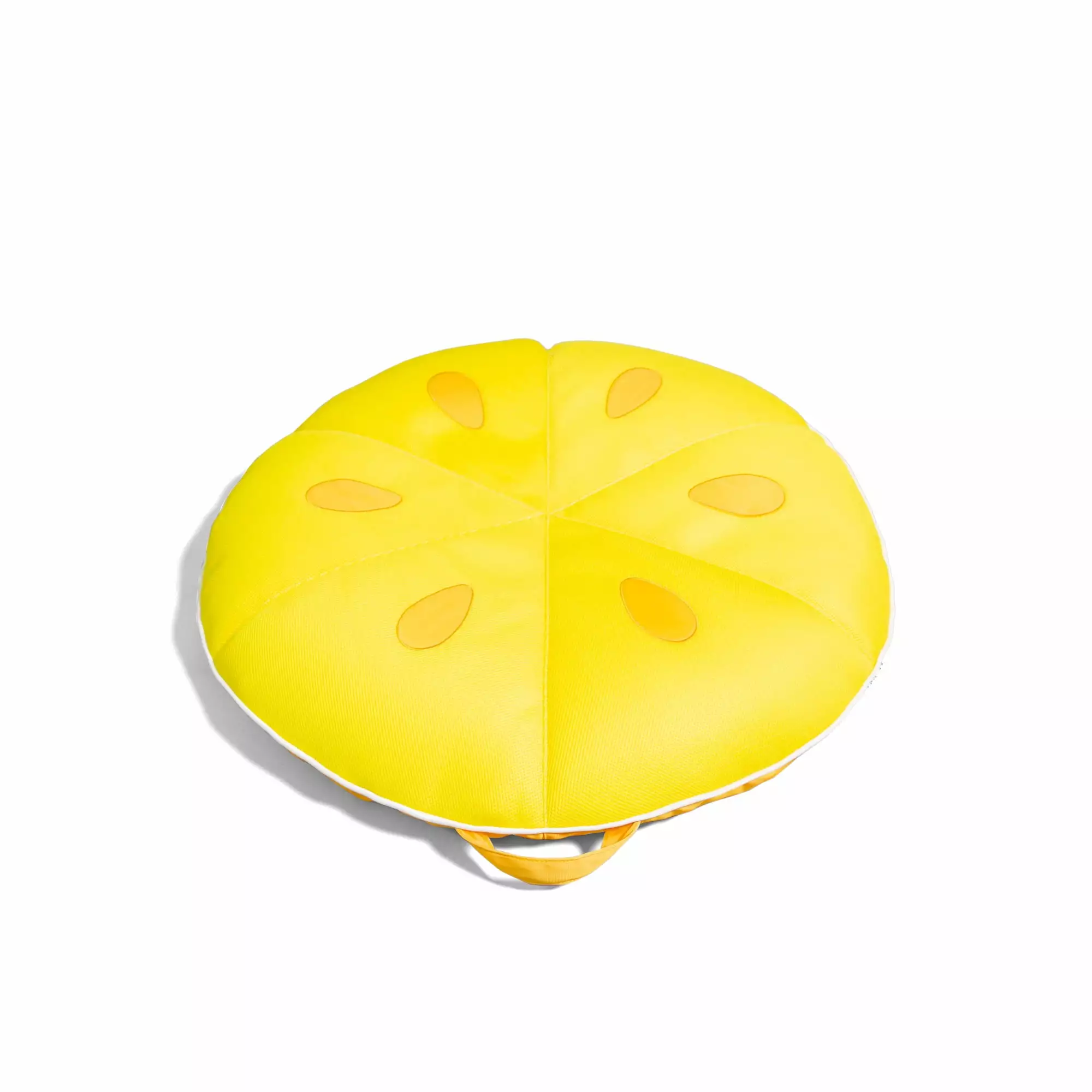 Big Joe Fruit Slice Small Pool Float Lemon Mesh Quick Drain No Inflation Needed 4 FT
