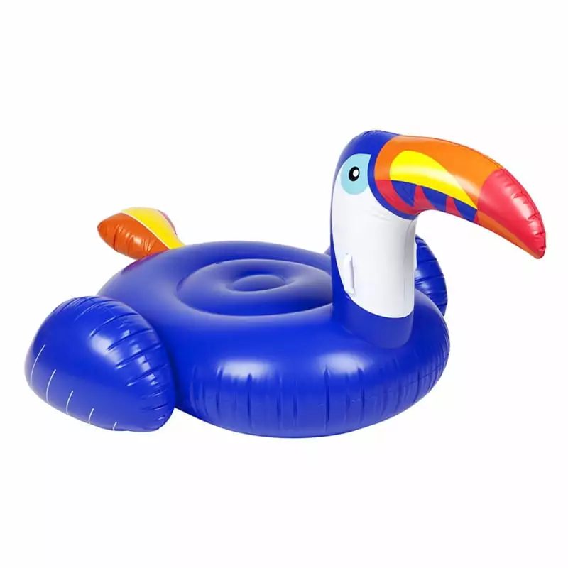 Blue Toucan Mount Inflatable Water Floating Bed Pool Relaxation Eco