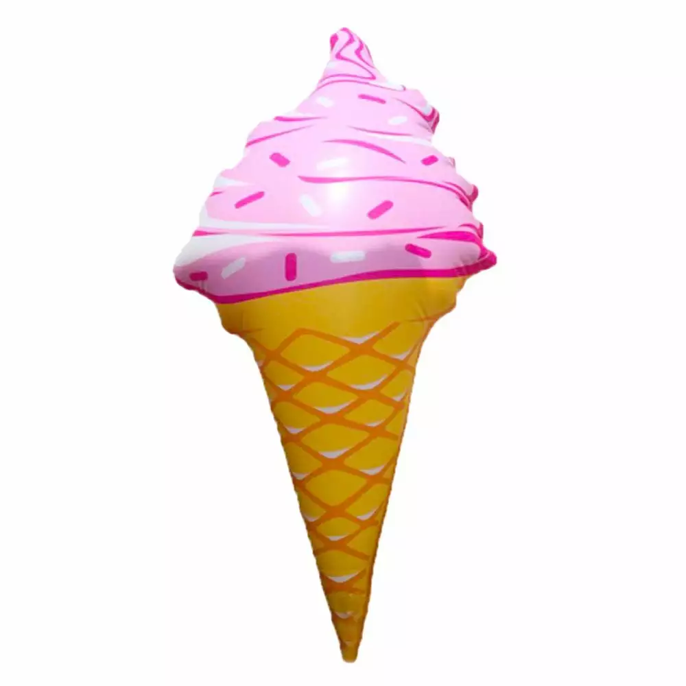 Cute Pool Party Swimming Float Adults Inflatable Ice Cream Lounger Swim Ring Pink