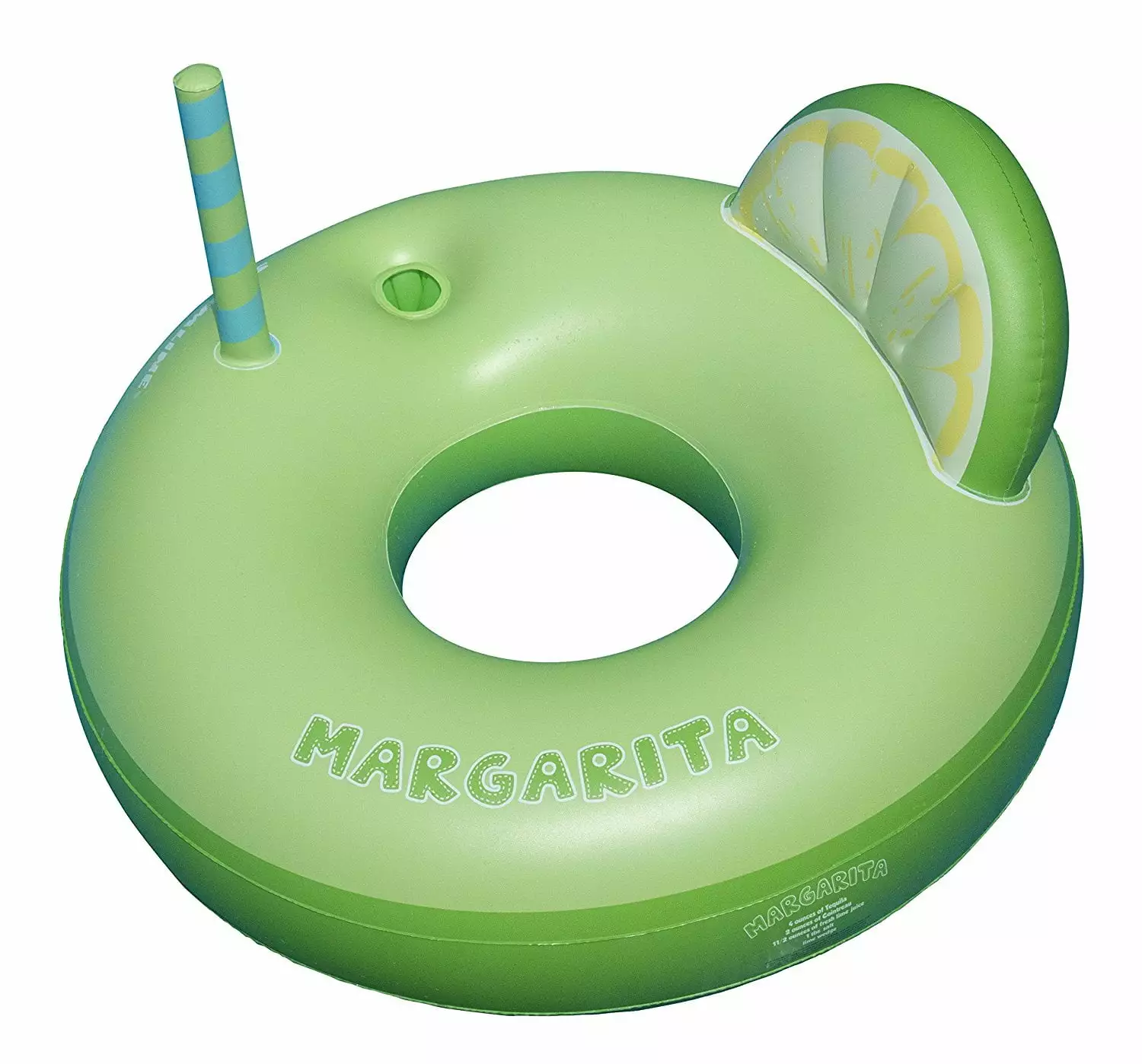 Swimline Margarita Ring Pool Inflatable Ride-On Green
