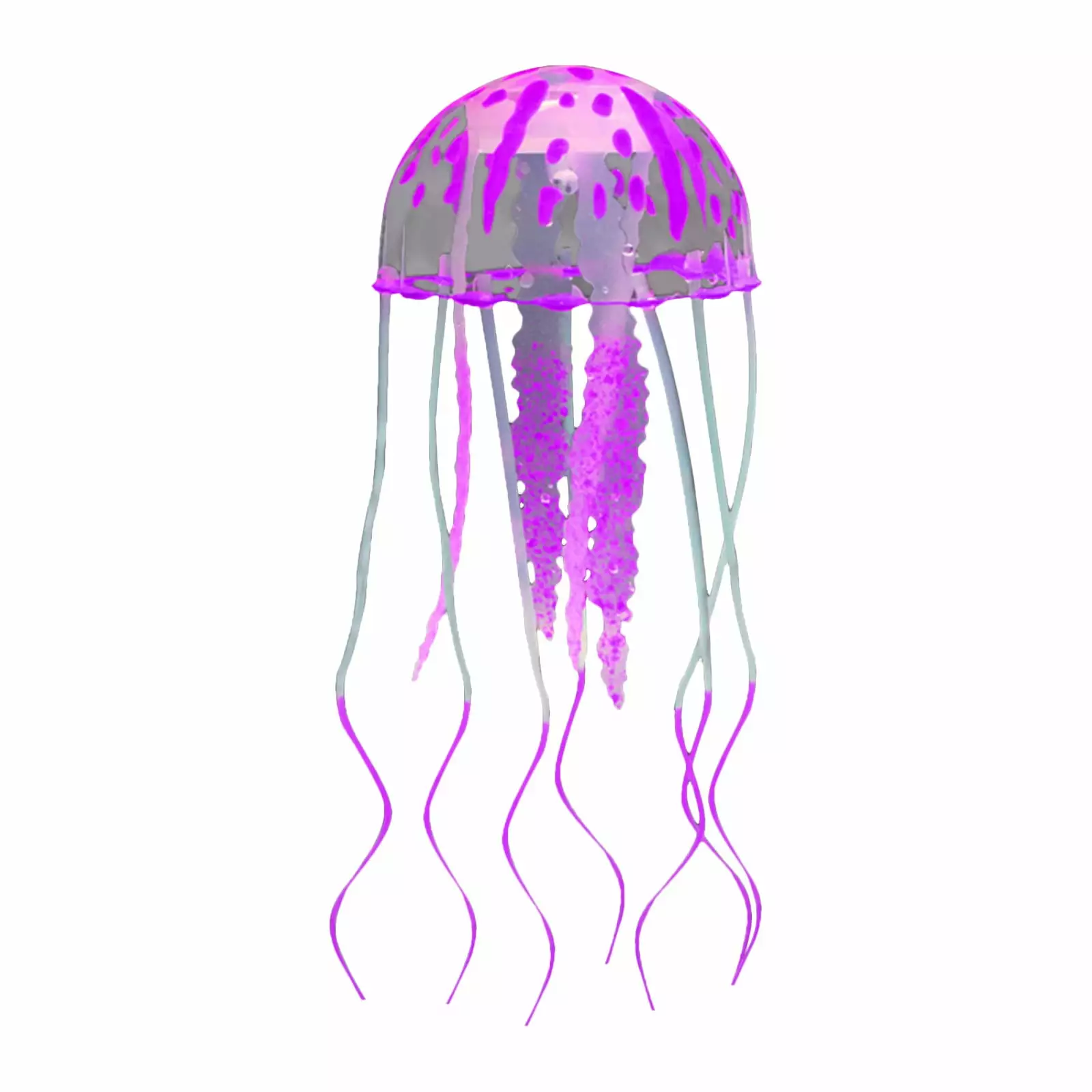 LACKUST Small Simulation Jellyfish Fluorescent Pool Toy Clearance Purple