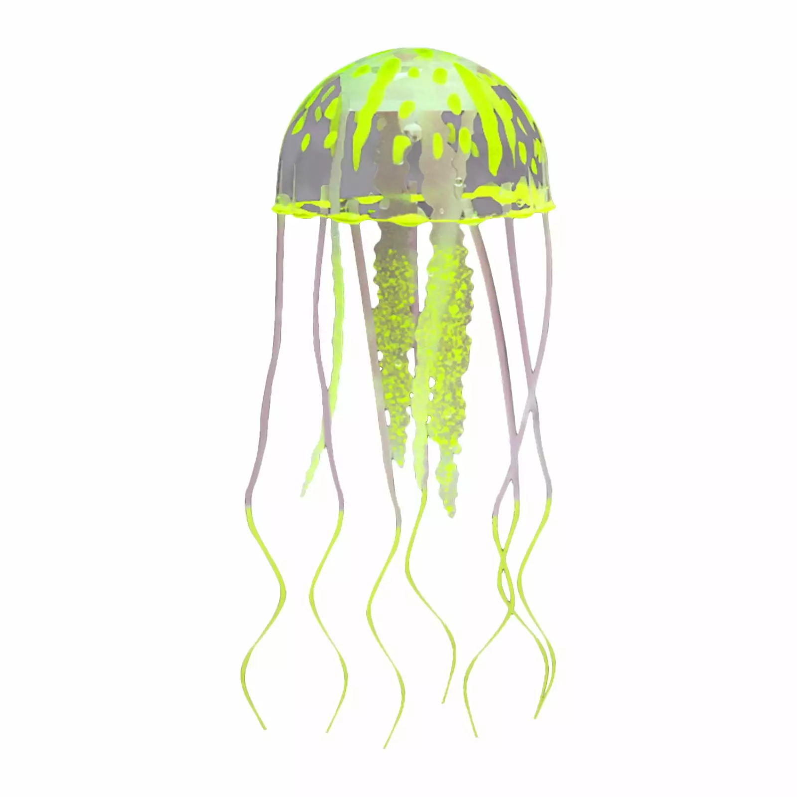 VANLOFE Fluorescent Simulated Jellyfish Yellow Pool Toy Easy to Match Swimming Props