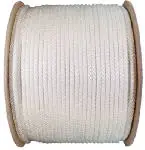 Wellington 1/8 Inch x 600 Feet White Solid Braided Nylon Cord Crafts and Utility