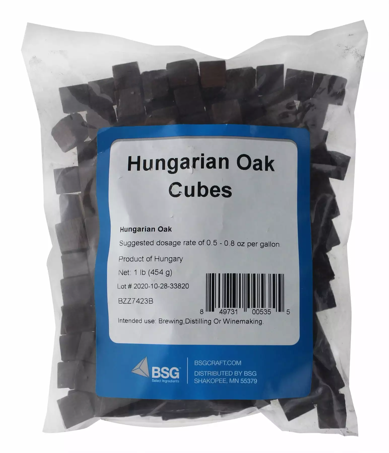 Hungarian Oak Cubes Medium Toast 1 Pound Wine and Whiskey Aging Home Brew Ohio