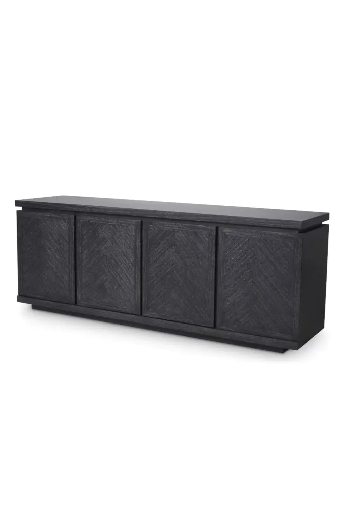 Charcoal Gray Oak Sideboard Eichholtz Bowen - Stylish Storage
