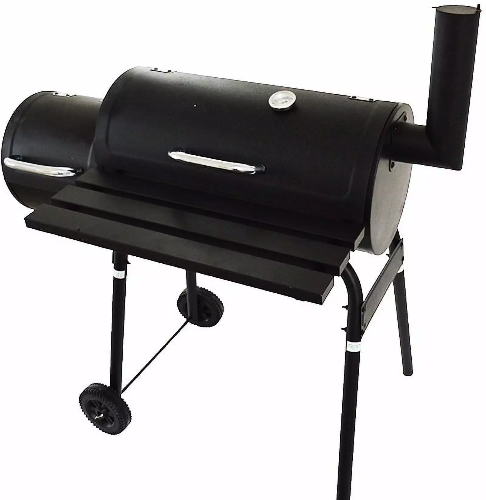 EQCOTWEA BBQ Charcoal Grill 30 Lid Offset Printing Smoking Box Smoker CC1830F