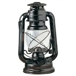 9-Inch Black Farmer's Oil Lantern Outdoor Camping Decor Lamplight Farms