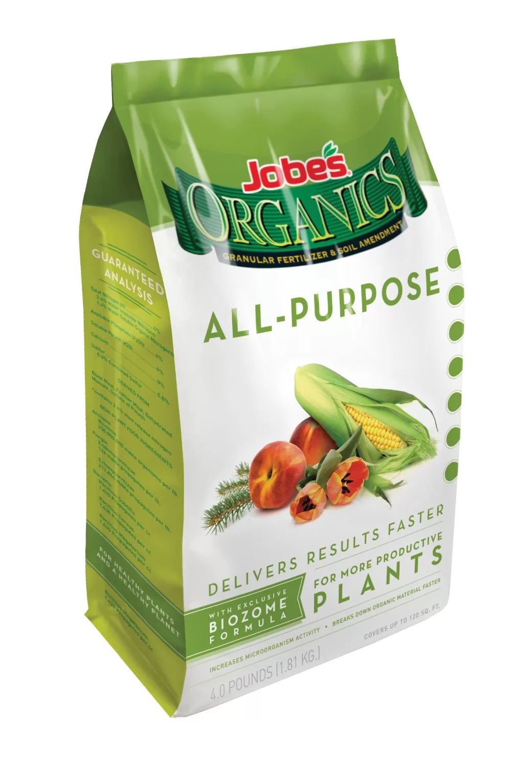 Jobes 09526 All Purpose Organic Granular Fertilizer 4 Lbs Garden Plants and Lawns
