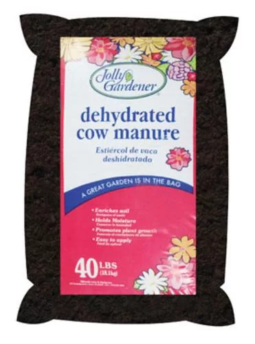 Jolly Gardener 50055027 40 lbs Dehydrated Cow Manure Organic Fertilizer
