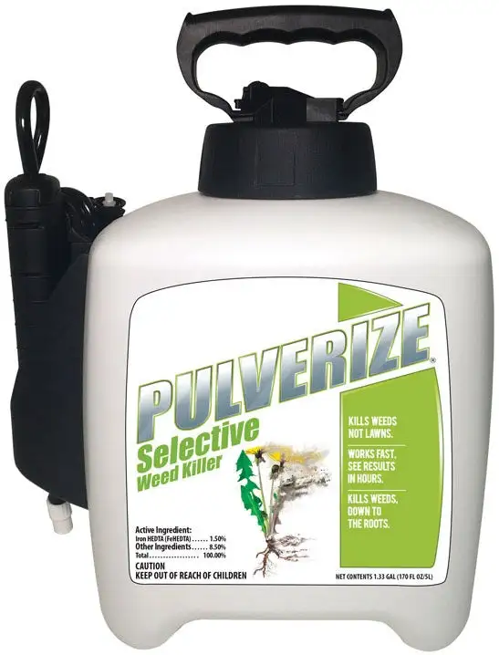 Pulverize PZS-PS-133 Selective Organic Weed Killer 1.33 Gallon Safe Lawns