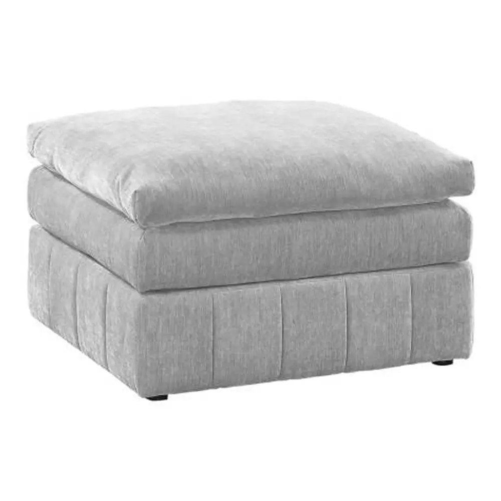 1pc Granite Morgan Fabric Modular Plush Ottoman Chair Sectional Sofa Living Room Hypeshops