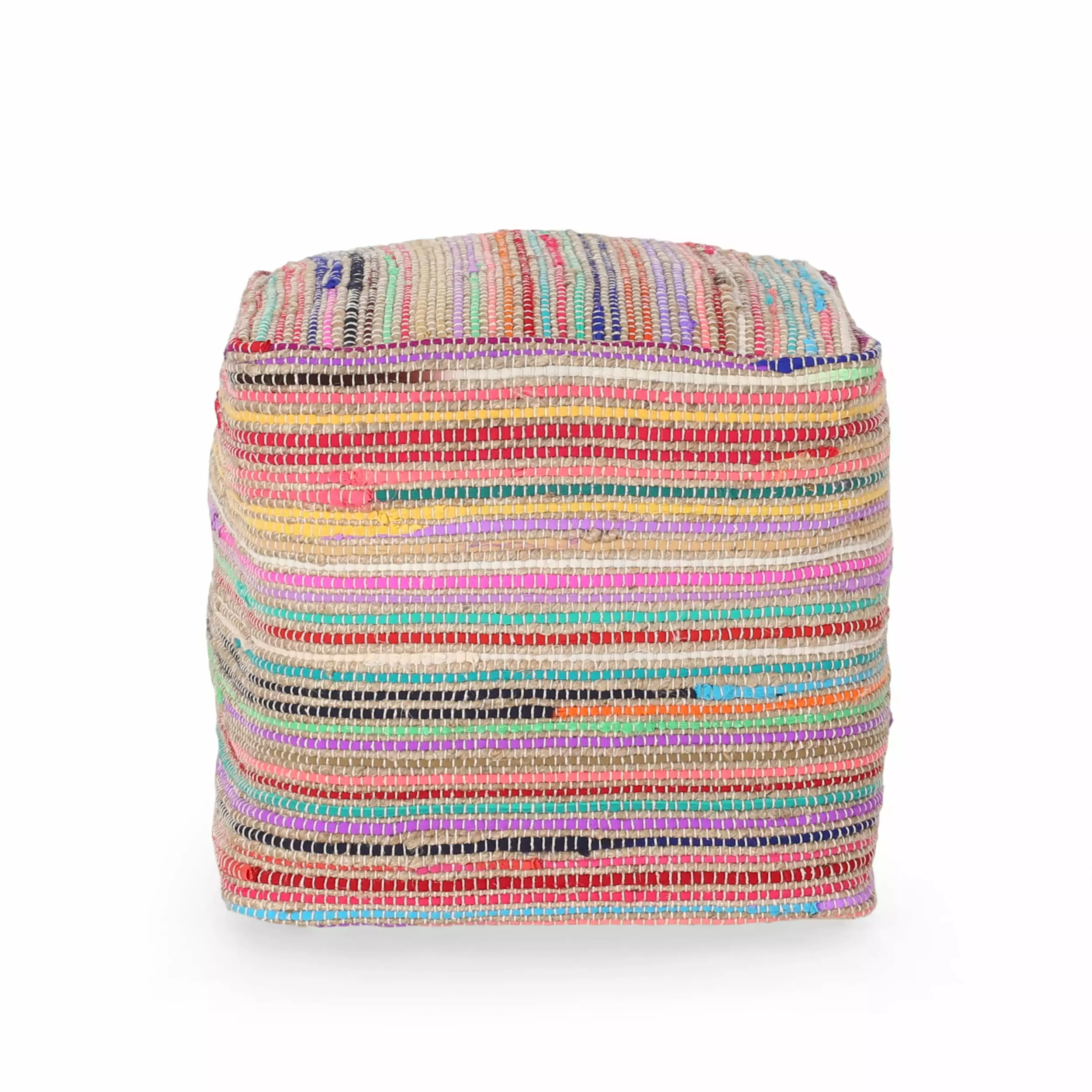 GDF Studio Braided Jute Pouf GDFSTUDIO