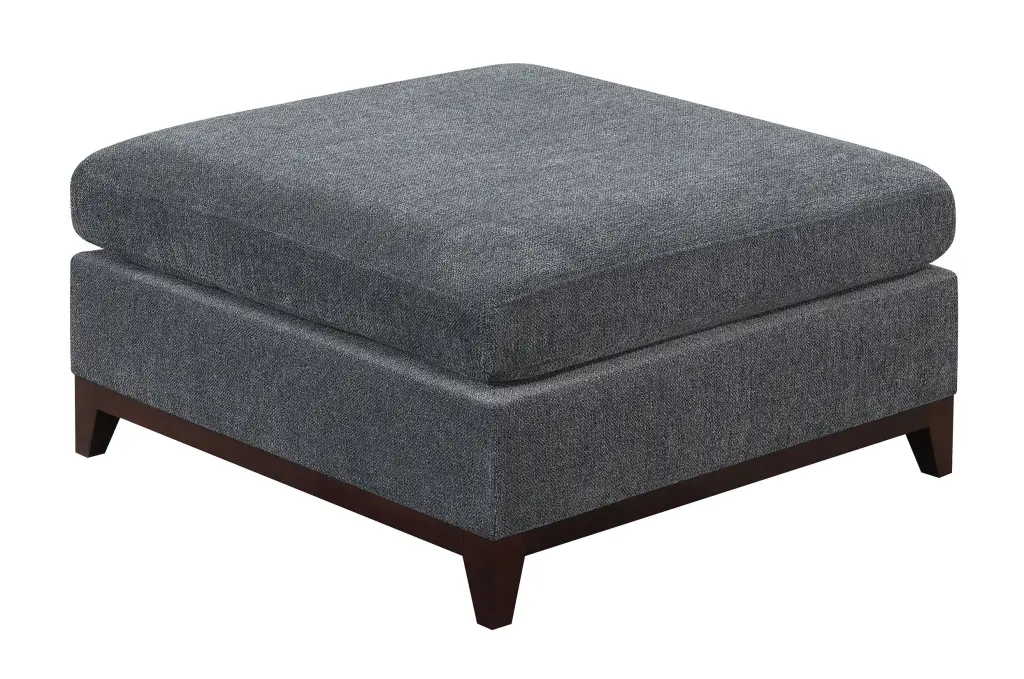 1pc Ash Chenille Fabric Modular Ottoman Couch Living Room Furniture Jamini