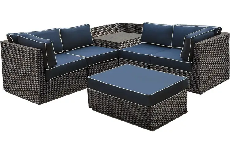 Seville Timeless Ottoman Outdoor Living and Comfortable Seating Minson