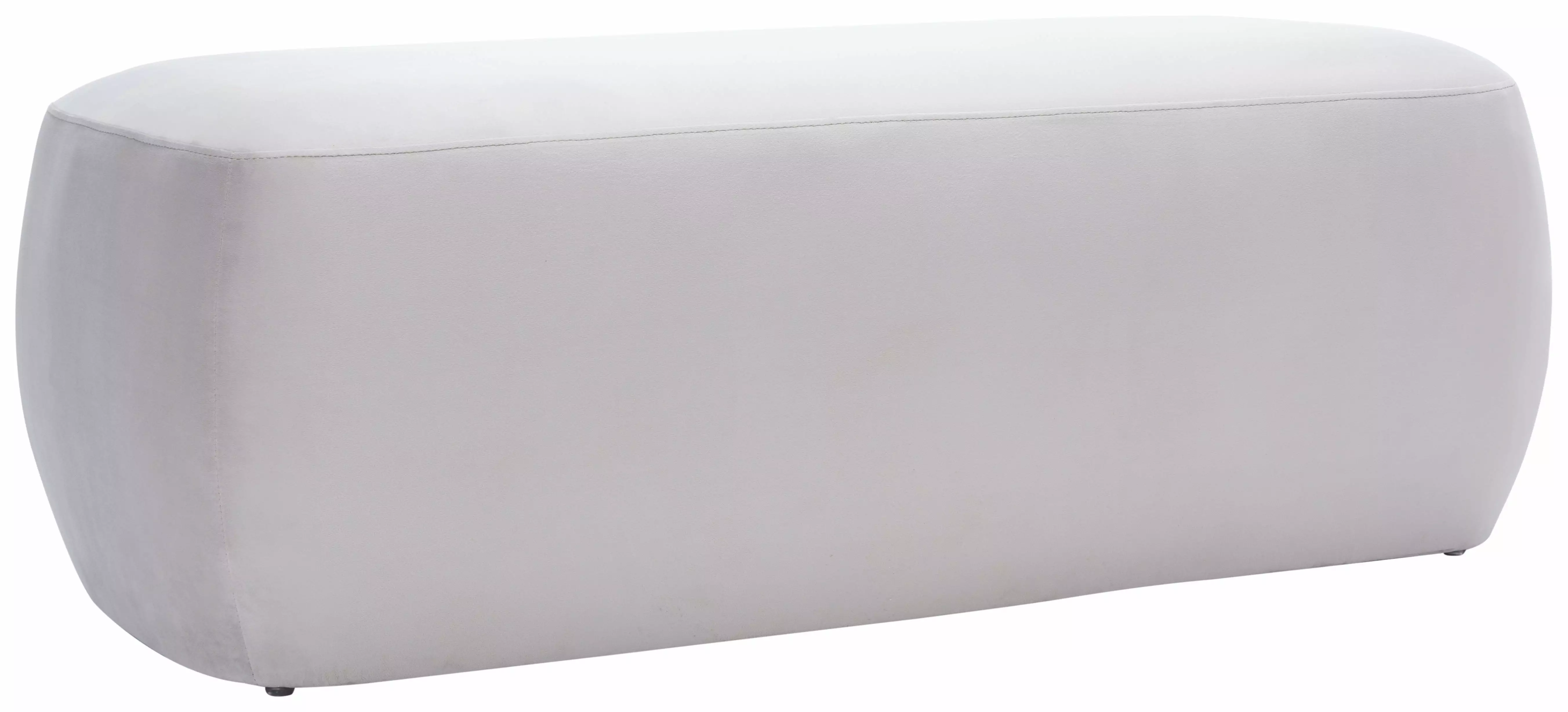 Safavieh Whitley Modern Style Rectangular Ottoman Greige Ottomans