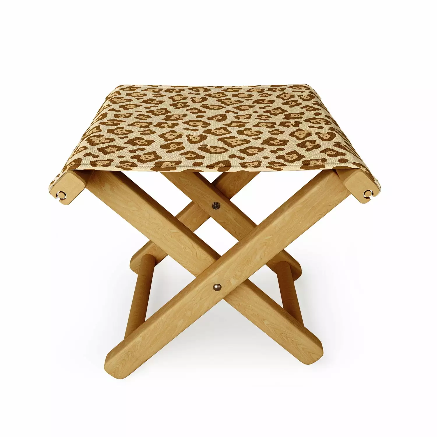 Society6 Avenie Jaguar Print Outdoor Ottoman Durable Weather-Resistant Ottomans