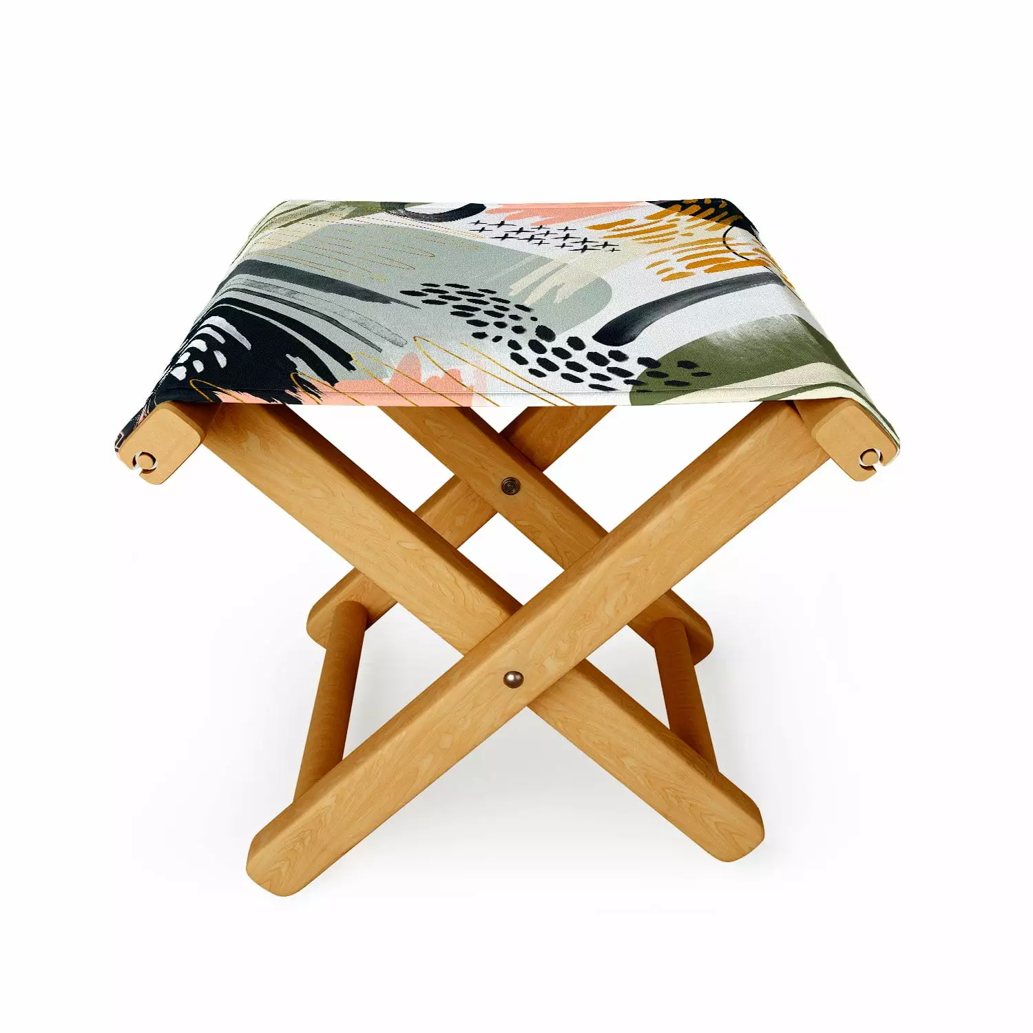 Society6 Marta Barragan Camarasa Abstract Autumn Outdoor Ottoman Durable Patio Furniture Ottomans