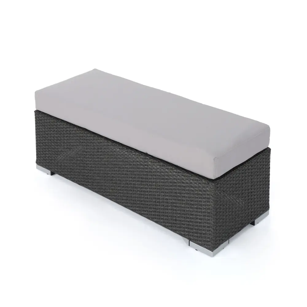 Enthrallia - Outdoor Wicker Bench Foam Filled Cushion | Foldable | Portable