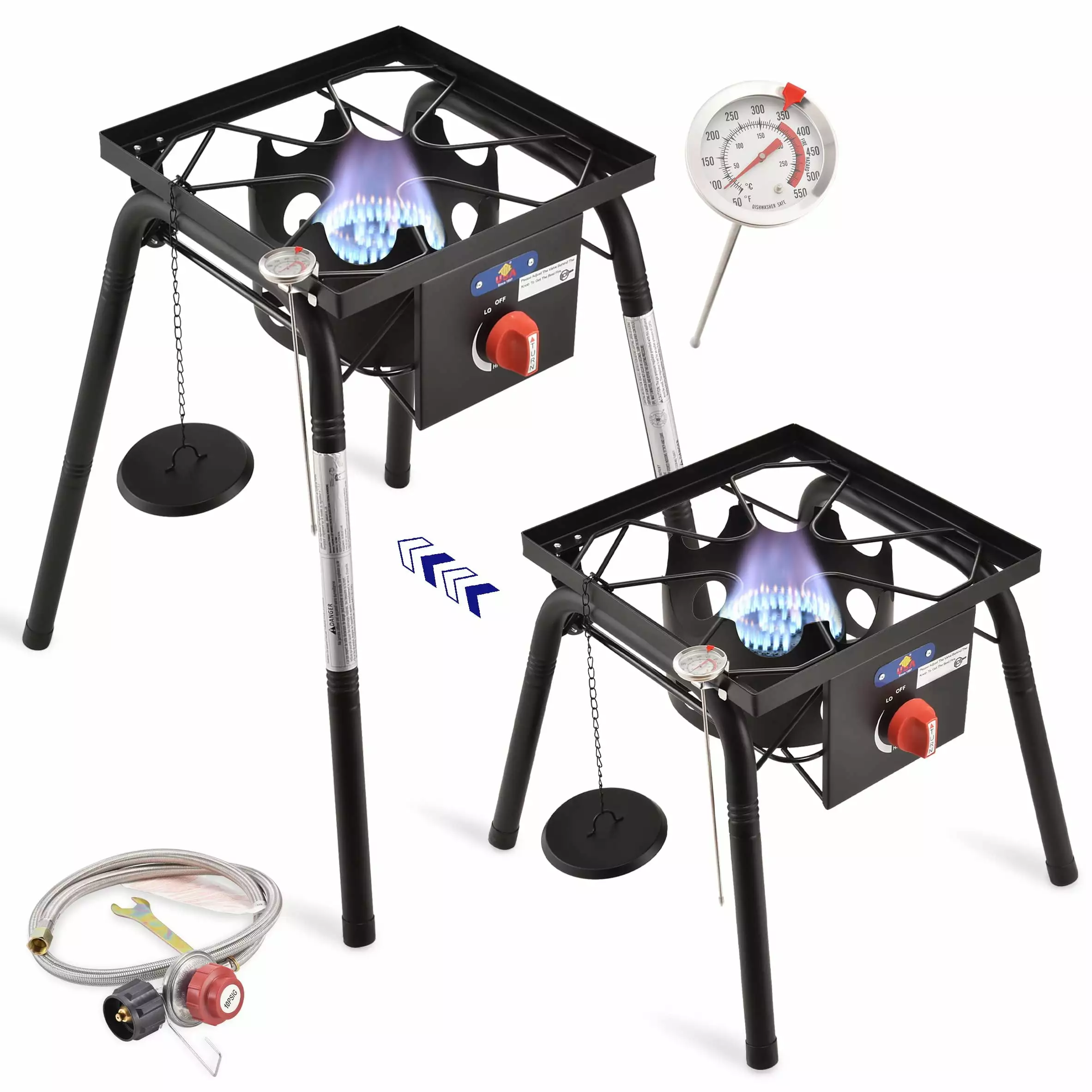 ARC CSA Approval Standard Propane Burner Outdoor Single Burner Adjustable Height Legs 29000BTU CHENGGUANG