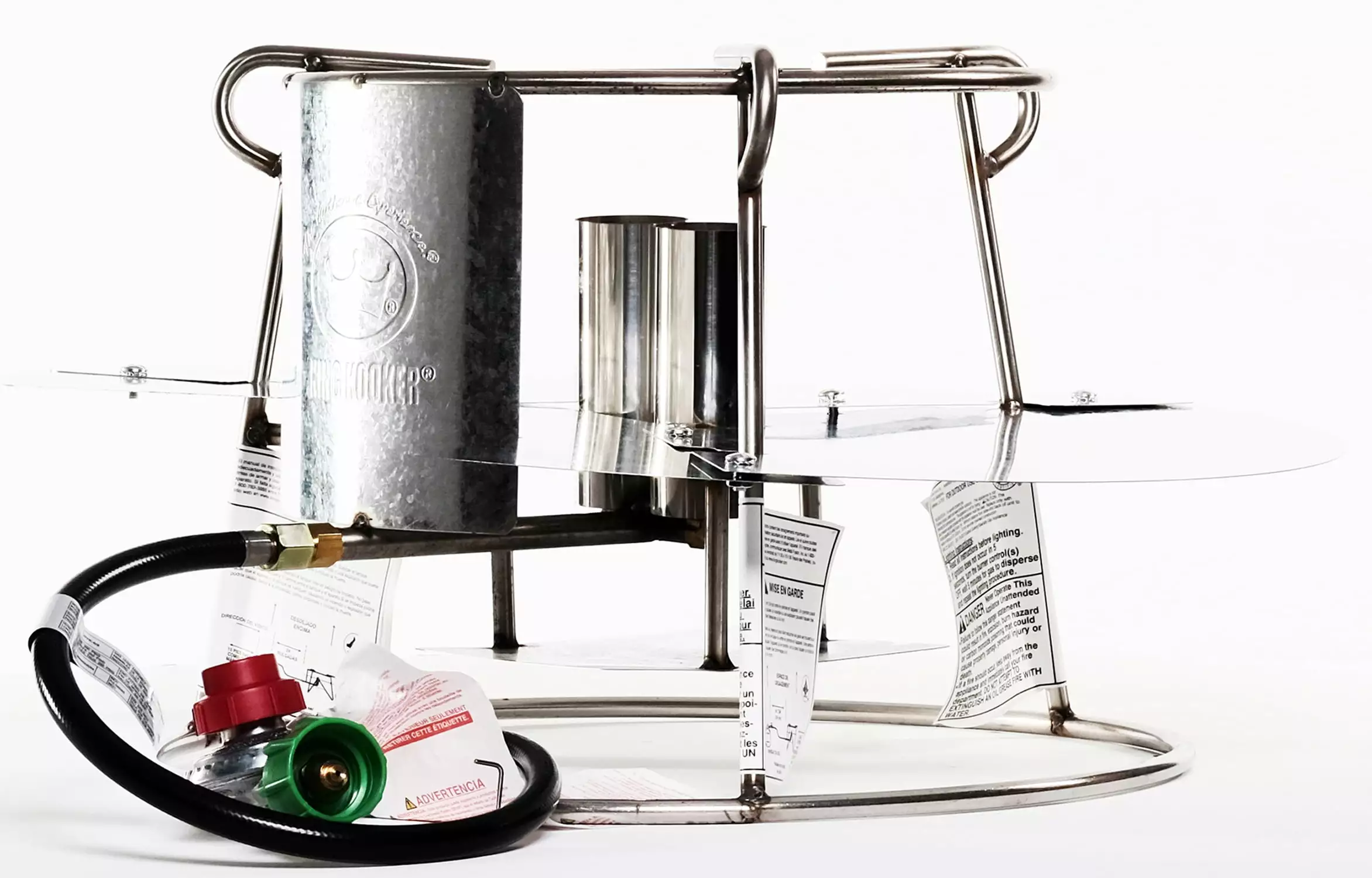 King Kooker Model SS1316N Stainless Steel Portable Propane Outdoor Double Jet Cooker Package