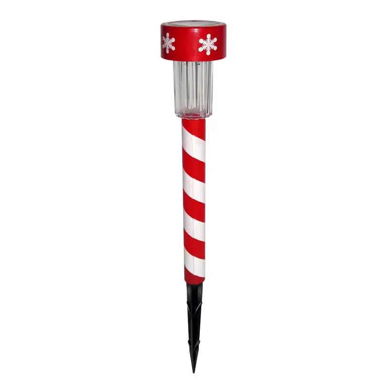 Alpine LED Candycane Stake Christmas Decoration Multicolored Plastic Pack 48