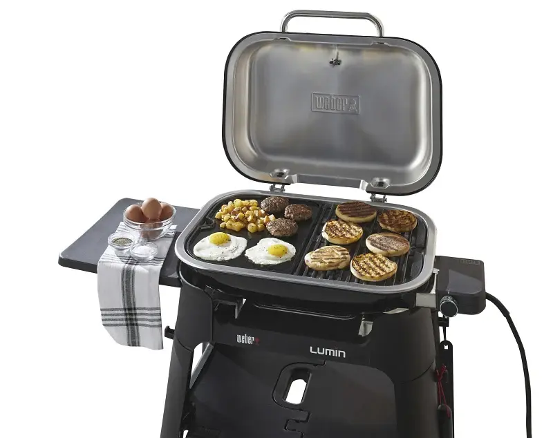 Weber LUMIN 6612 Electric Grill, Cast Iron/Porcelain, Enamel : Ultimate Smoker