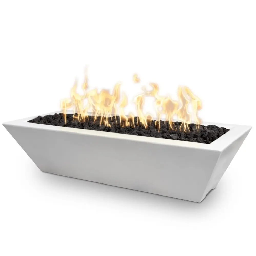 Outdoor Plus - Linear Maya 48" x 20" Rectangular Concrete Fire Pit Bowl