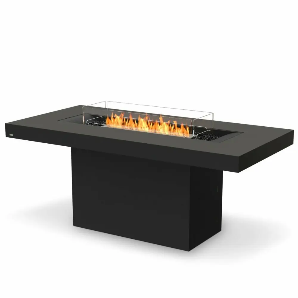 EcoSmart Fire - Gin 90" (Bar) Rectangular Concrete Fire Pit Table