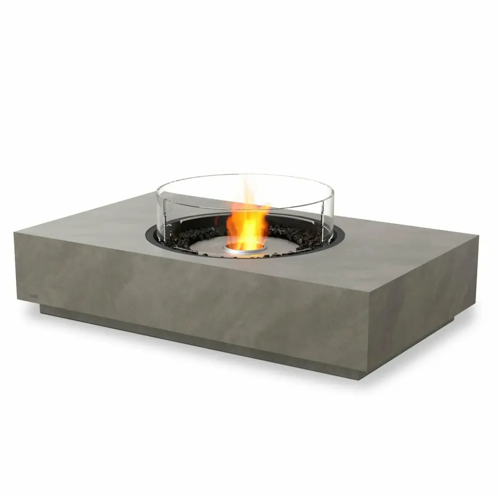 EcoSmart Fire - Martini 50" Rectangular Concrete Fire Pit Table