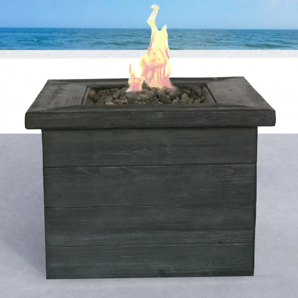 Fiber Reinforced Propane / Pure Gas Fire Pit Table - Charcoal