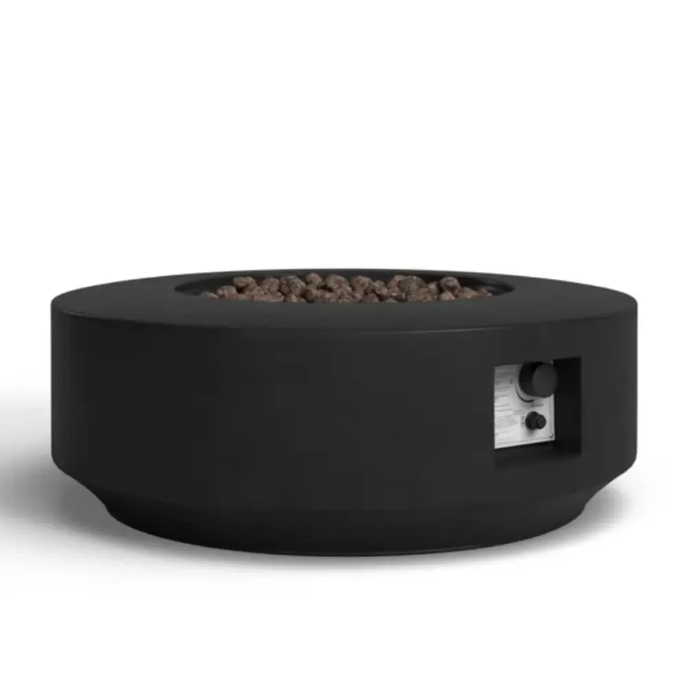 Multi-Fuel Fibre Reinforced Propane Gas Outdoor Fire Pit Table Lid - Charcoal