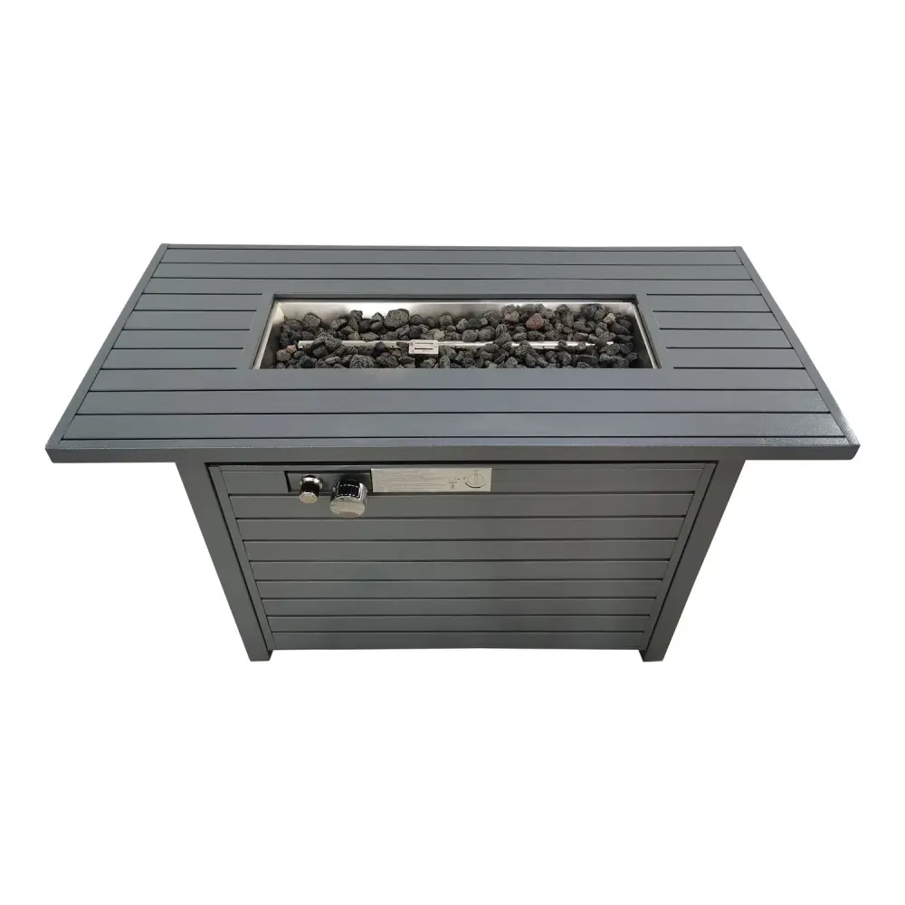 Outdoor Fire Pit Table Lid, Enduring Construction - Gray