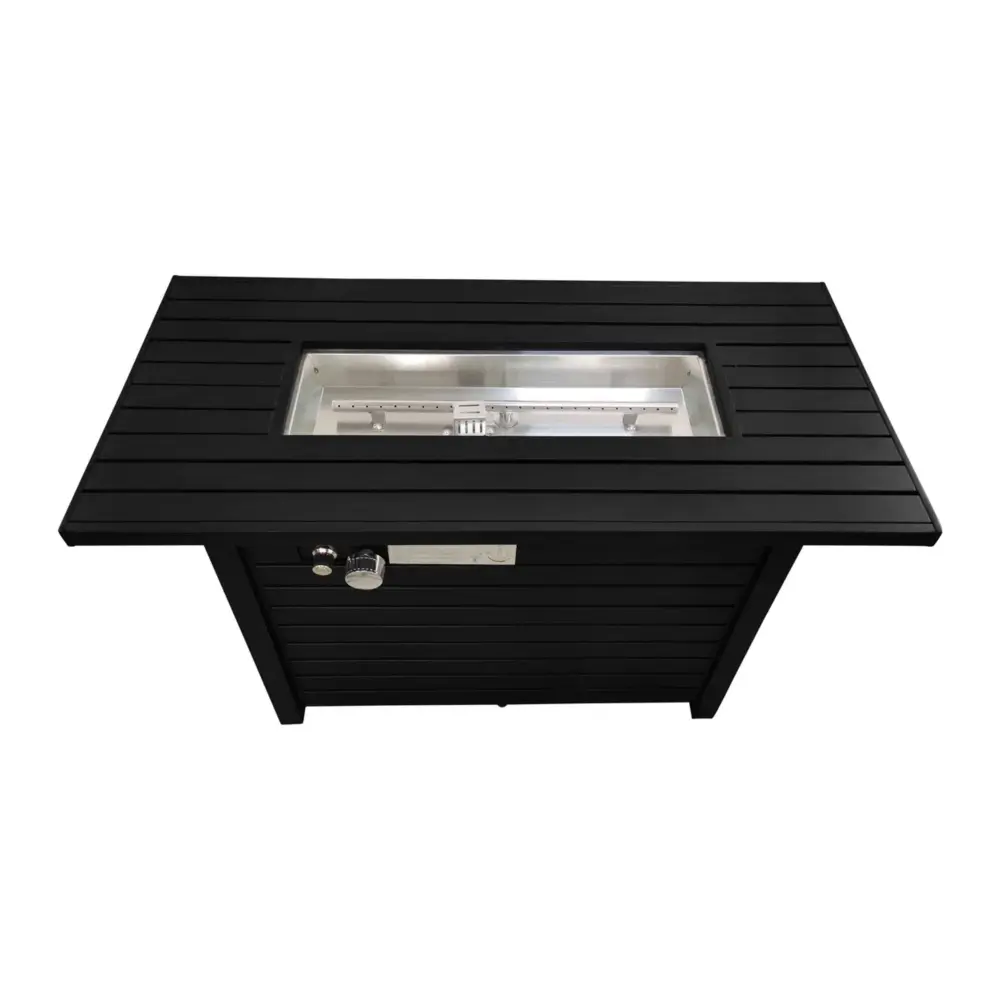 Outdoor Fire Pit Table Lid, - Jet-black