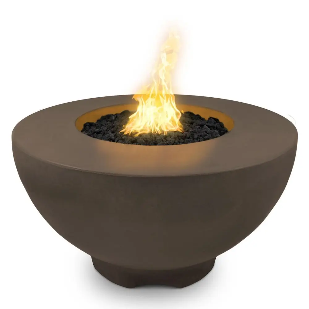 Outdoor Plus - Sienna 37" Round Concrete Fire Pit Table OPT-RF37