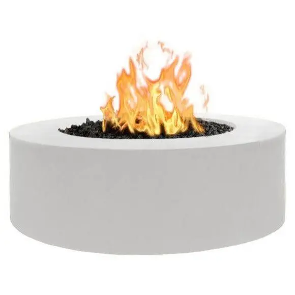 Outdoor Plus - Unity Round Powder Coat Fire Pit Table w/ Hidden Propane Storage