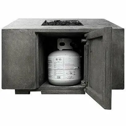 Prism Hardscapes - Porto Series 68 Rectangular Concrete Fire Table w/ Hidden Propane Storage