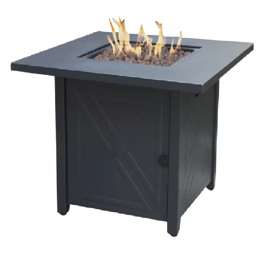 Seasonal Trends 52072 Black Outdoor Fireplace 50000 BTU Patio Heater