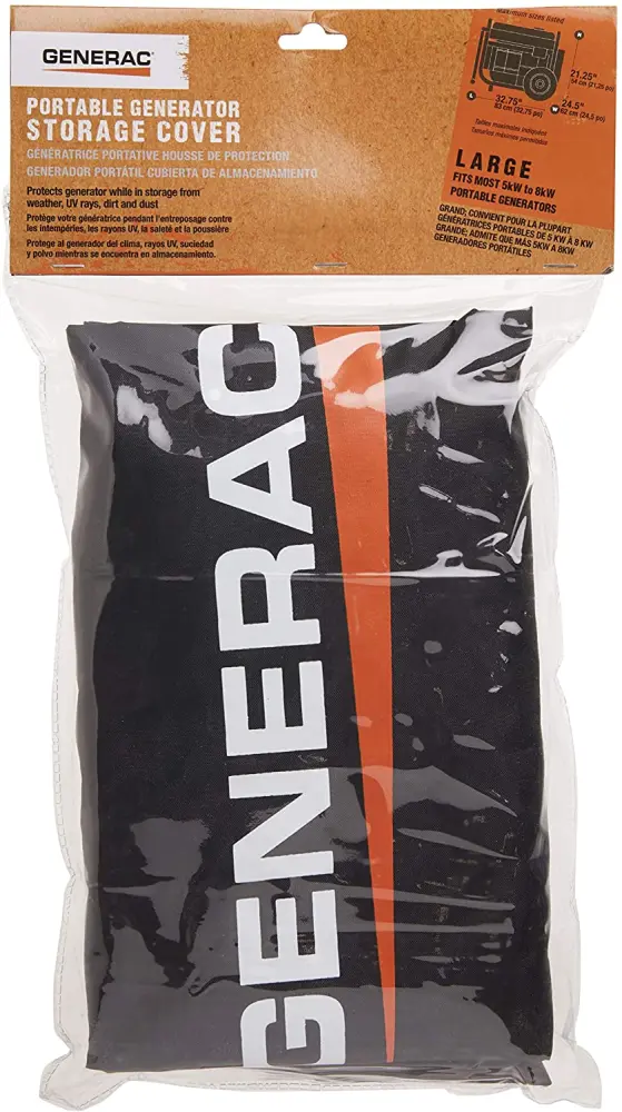 Heavy Duty Generac 6811 Real OEM 5KW 8KW Black Portable Generator Storage Cover