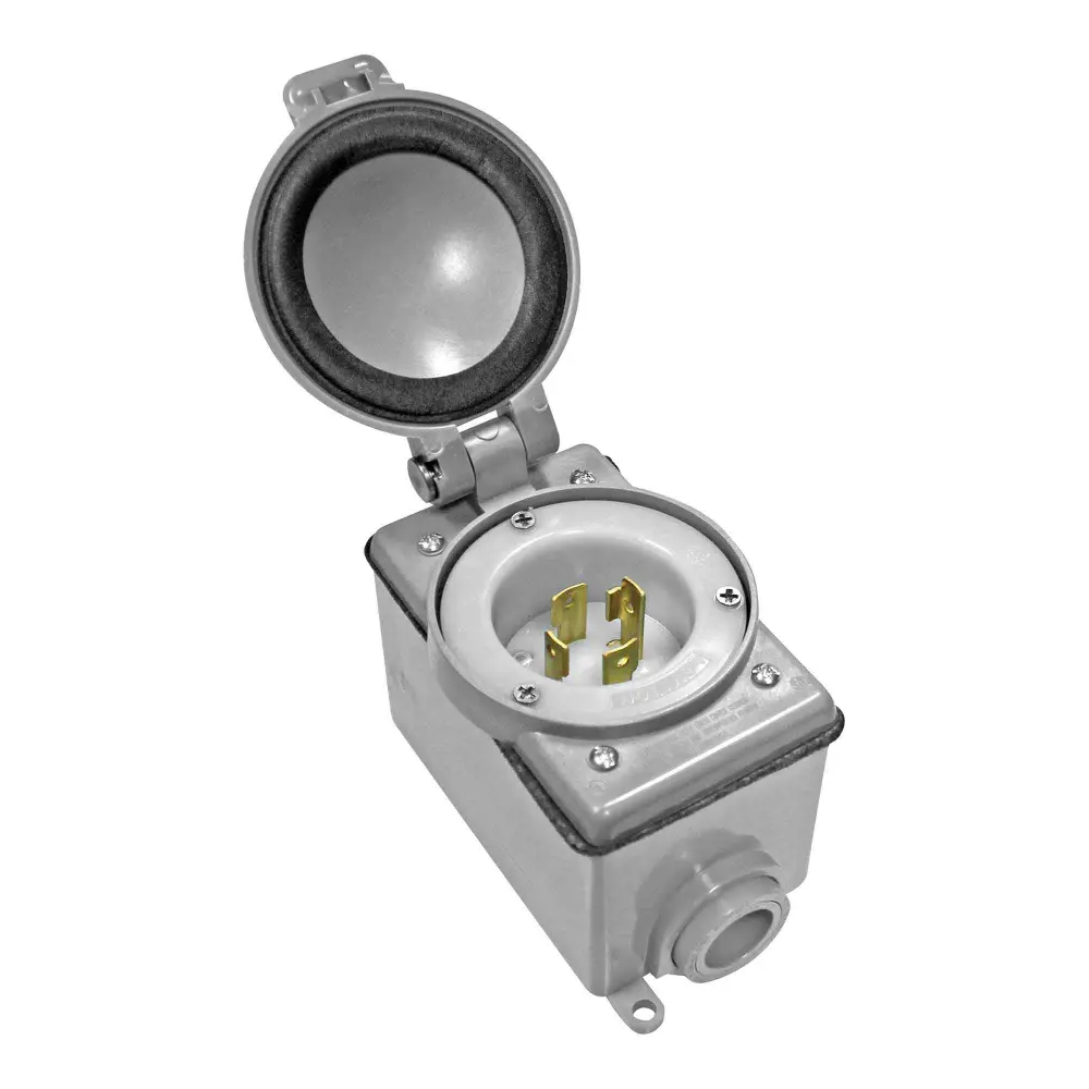 Home Generator Inlet Box Kit, 30 Amp 125 / 250 V Locking Mechanism